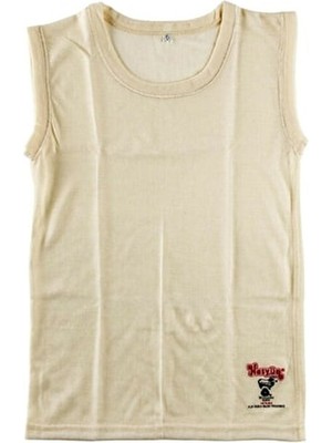 Hasyün Kolsuz Çocuk İnce Yün Atlet Dokuma Kumaş Özellikli Yaka Tipi ile Rahat Kullanım