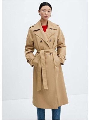 Çift Düğmeli Trençkot