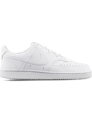 Nike Court Vision Lo Nn Kadın Ayakkabı Deri Beyaz Düz Taban Modern Stil DH2987-100