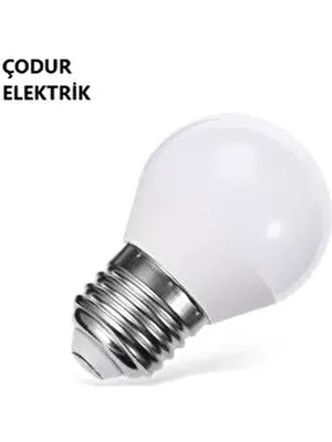 7W E27 Duylu 6500KELVIN Beyaz Işık G45 Top LED Ampul 630 Lümen A Enerji