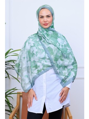 Eşsiz Suluboya Çiçek Desenli Dijital Soft Şal
