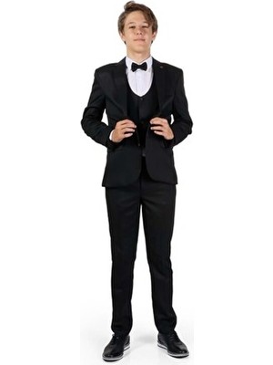 Garson Boy Erkek Çocuk Takım Elbise MNK0544 Siyah