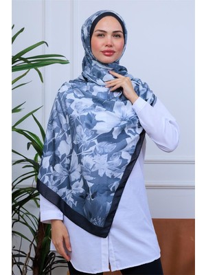 Eşsiz Suluboya Çiçek Desenli Dijital Soft Şal