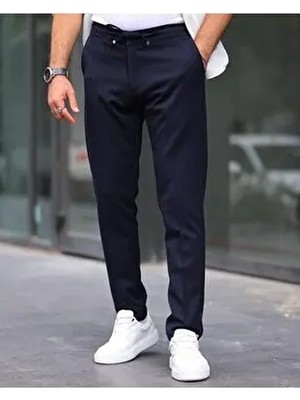 Baselco Slim Fit Likralı Jogger Pantolon Erkek Günlük Kullanım İçin Orta Kalınlık Pamuk Polyester Elastan