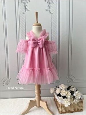 Kız Çocuk ve Bebek Tül Doğum Günü Özel Gün Elbisesi Tütü Elbise