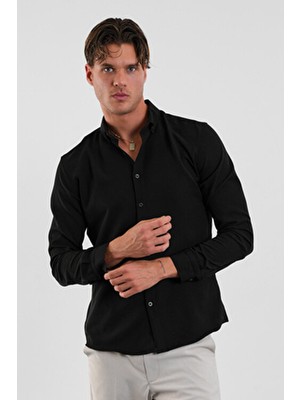 Flex Slim Fit Yumuşak Kolay Ütü Nefes Alan Erkek Gömlek