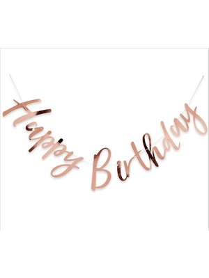 Happy Birthday Banner Kaligrafi Banner El Yazısı Happy Birthday Banner Yazı