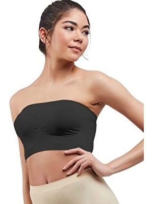 Kadın Dikişsiz Body Askısız Straplez Kadın Büstiyer Sütyen 860