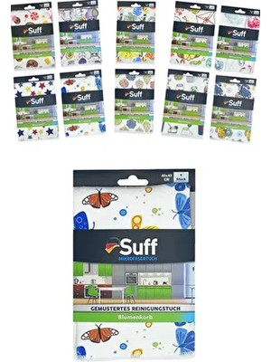 Suff Çiçek Sepeti Çok Amaçlı Mutfak Bezi 40X40 cm 1 Adet Dayanıklı Desenli Kullanım