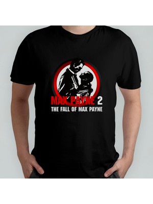 Pixxa Max Payne Unisex %100 Pamuklu Bisiklet Yaka T-Shirt Model 2