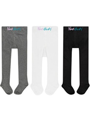 3'lü Bebek Pamuklu Külotlu Çorap, Çocuk Yenidoğan Pamuk Kız Erkek Okul Çorabı, Beyaz Ekru Pembe Vs.