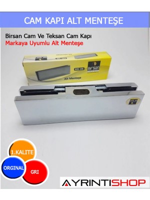 AYRINTISHOP Birsan Cam ve Teksan Cam Kapı Markaya Uyumlu Alt Menteşe