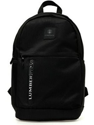 Lumberjack CT185 Olıver 4fx Siyah Unisex Sırt Çantası Tekstil Materyal Düz Desen Orta Boy