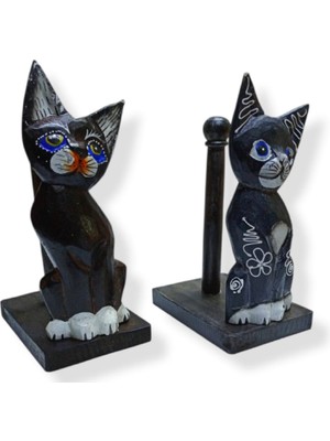 Kedi Model Rulo Peçetelik