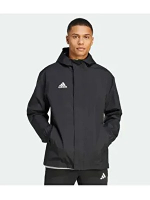 ENT22 Aw Jkt Erkek Futbol Siyah Antrenman Yağmurluk IK4010