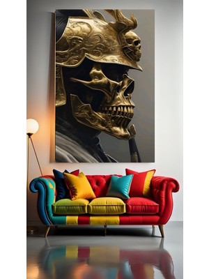 Özkacar Group Samuray V1 Ev Duvar Salon Güzellik Salonu Ofis Dükkan Dekarasyon Kanvas Tablo