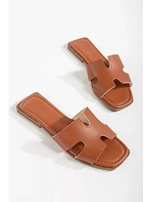 Miss Zülüf Kadın Kahverengi Suni Deri Günlük Tüm Sezonlar İçin Rahat Kullanım