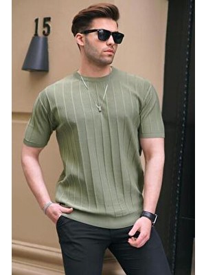 Madmext Erkek Mint Yeşili Tişört 5684