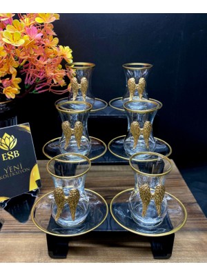 Esbeycam Demet Melek Çay Seti