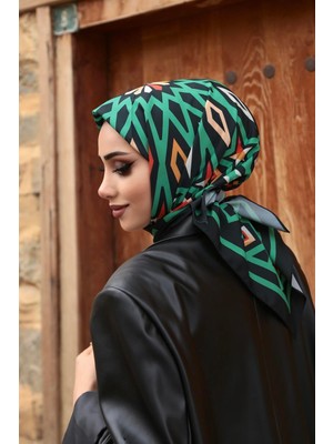 Perge Desenli Eşarp Zümrüt