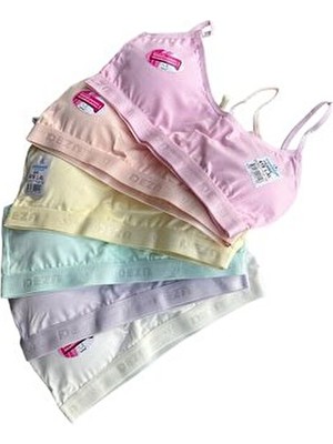 Dondeza Genç Kız 3'lü Alıştırma Sütyeni Düz Örme Kumaş İle Atma Kap Özellikli Rahatlık