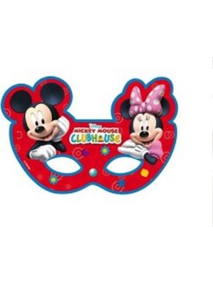 Mickey Minnie Mouse Maske Gözlük Pk:6