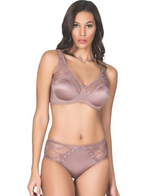 Marsilyan- Soft Kaplı Dantel Geniş Askı Sütyen Takım Kadın 5035