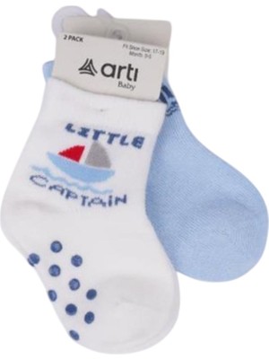 Artı Kids Filip 2'li Abs'li Erkek Bebek Çorap 44143