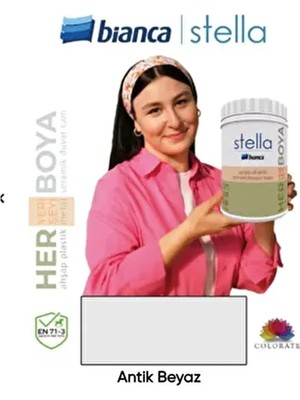 Bianca Stella Yeni Nesil Yaşam Boyası Antik Beyaz Mat Dolap-Fayans-Cam-Plastik-Ahşap İçin Özel Formül
