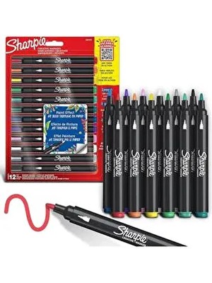 Sharpie Markör Akrilik Yuvarlak Uç Kalem 12 Renk 2201070
