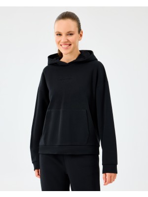 Skechers W Essential Hoodie Sweatshirt Kadın Siyah Sweatshirt S2610013-3817