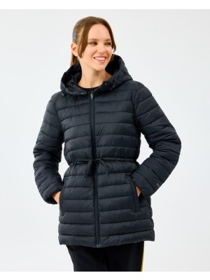 Skechers W Light Weight Quilted Jacket Kadın Siyah Mont S2520206-3817