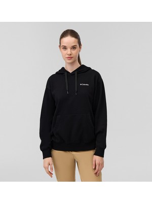 Columbia Csc Kadın Kapüşonlu Sweatshirt Siyah Renk L Beden Dış Mekan Aktiviteleri İçin Rahat Tasarım