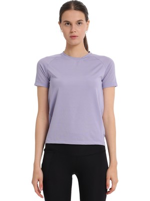 Zana Kadın Mor Koşu T-Shirt 25KK1047-LIL