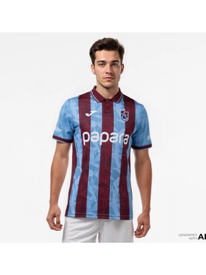 Joma Trabzonspor 25/26 Bordo/mavi Unisex Mavi Iç Saha Çubuklu FORMA.20032