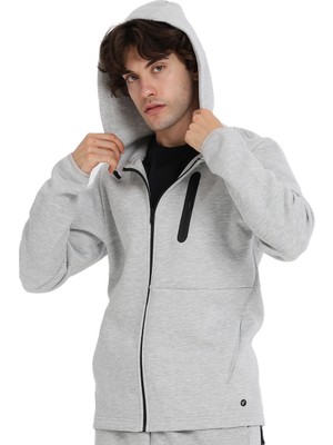 Arvada Full-Zip Erkek Gri Günlük Stil Eşofman Üstü 25KE1007-KML