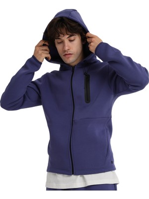 Arvada Erkek Mavi Günlük Stil Eşofman Üstü 25KE1007-MVI