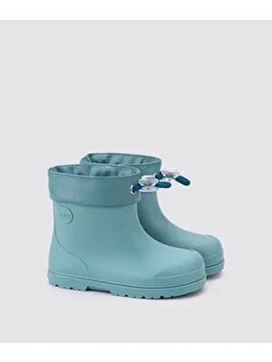 Igor W10305 Mendi Çocuk Yağmur Çizmesi Düz Burun Suni Deri Düz Topuklu