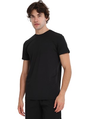 Tormenta Erkek Siyah Antrenman T-Shirt 25KE1022-SYH