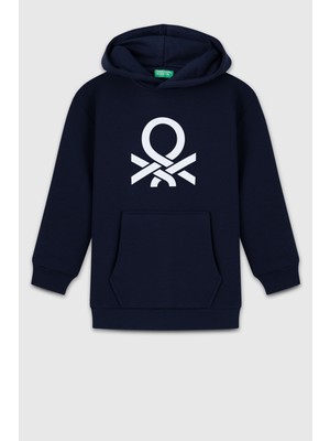 Erkek Çocuk BNT-B23341 Kapüşonlu Sweatshirt Lacivert