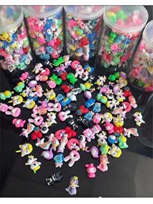 Çocukların Sevdiği Değişik Figürlerle Dolu Mix Silikon Kalem Başlıkları (10 Adet)