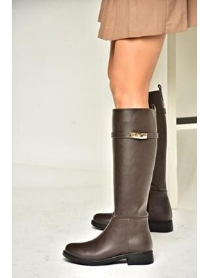 R312225309 Kahverengi Klasik Kadın Çizme