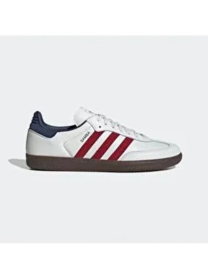 adidas Unisex IH4881 Samba Og Spor Ayakkabı 42 Numaralı Düz Desenli Nefes Alabilir Yapı ile Konforlu