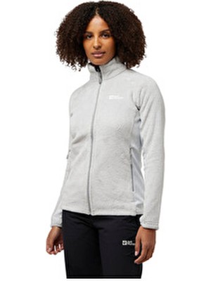 Jack Wolfskin Kadın Polar Ceket Rotwand Fz Orta Boy Çok Renkli Standart Kalıp Polar Kumaş
