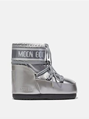 Moon Boot Icon Low Glance Kadın BOT-1409350 Düz Polyester Dış Materyal ile Kısa Düz Topuklu Şık Tasarım