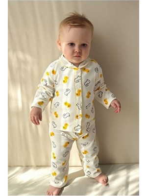 Bebek Yenidogan Çocuk Kiz Erkek Pamuklu Oyali Pijama Takımı Hediyelik