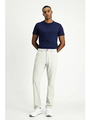 Regular Fit Likralı Kanvas / Chino Pantolon