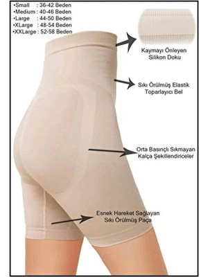 Forever More Kadın Dikişsiz Toparlayıcı Silikonlu Korse ( 1 beden inceltir )