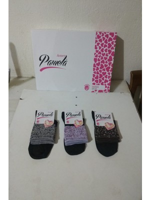 Pamela Kısa Çorap 3 Adet Pamuklu Parfümlü Dayanıklı Kaliteli Güzel Şık