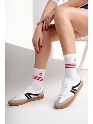 Kadın,erkek,unisex Çizgili Spor Ayakkabı Sneaker 5004